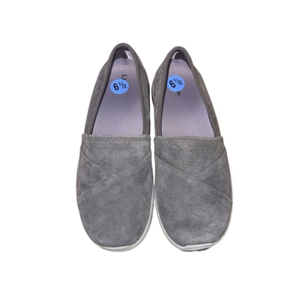 NEW L.L. Bean‎ Back Cove Stretch Womens 6.5M Grey Nubuck Walking Shoes 510584